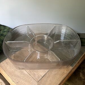 Like NEW!!!! VINTAGE LONGABERGER Heavy Plastic insert, Liner, ribbon and book